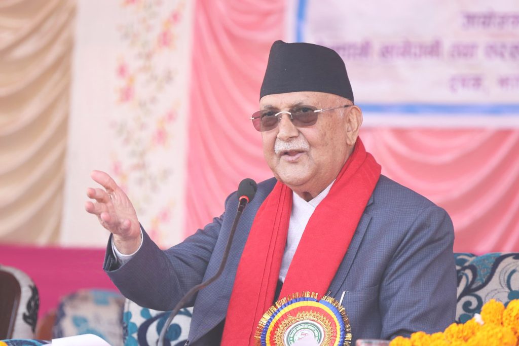 प्रधानमन्त्री ओलीद्वारा बेलडाँगी खानेपानी आयोजनाको उद्घाटन