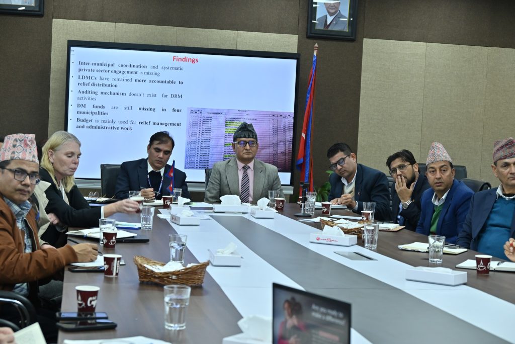 स्थानीय तहमा विपद् व्यवस्थापन संस्थागत हुन सकेन