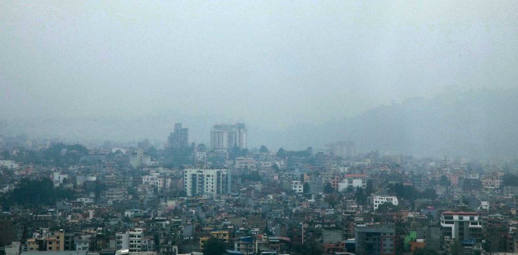 चिसोसँगै बढ्यो काठमाडौँ उपत्यकाको वायु प्रदूषण