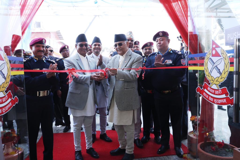 नेपाल पुलिस क्लबमा ‘द ब्लु पेभेलियन’ सञ्चालनमा, प्रधानमन्त्रीद्वारा उद्घाटन