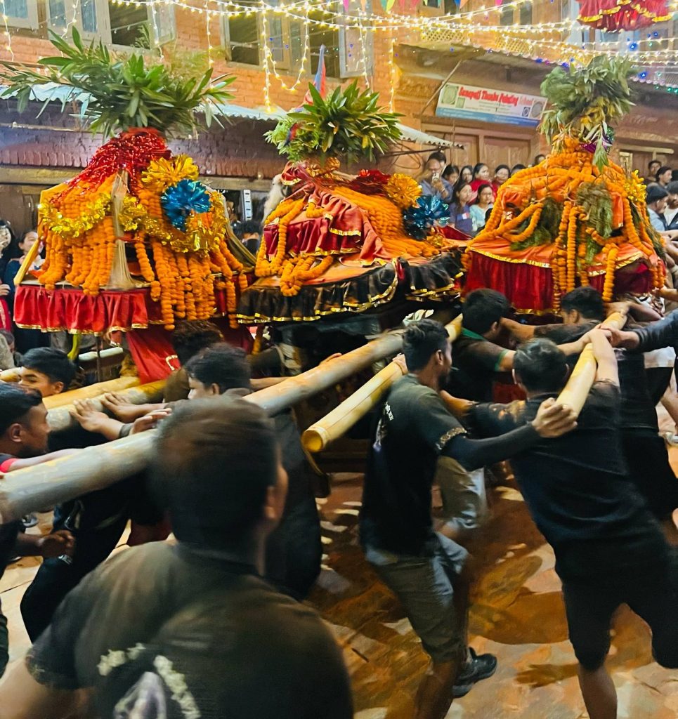 चाँगुनारायण मन्दिरमा रथ जात्रा भव्य रुपमा मनाइयाे