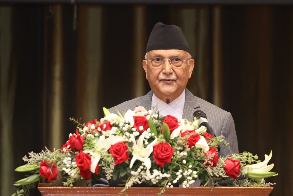 एआइटिमा प्रधानमन्त्री ओलीकाे सम्बोधन : मानव जातिको सुरक्षित र समृद्ध भविष्यका लागि साझा प्रयास आवश्यक