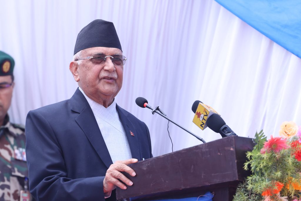 प्रधानमन्त्री ओलीद्वारा भूकम्प स्मृति दिवसमा सम्बोधन: पूर्वतयारी र राष्ट्रिय एकतामा जोड