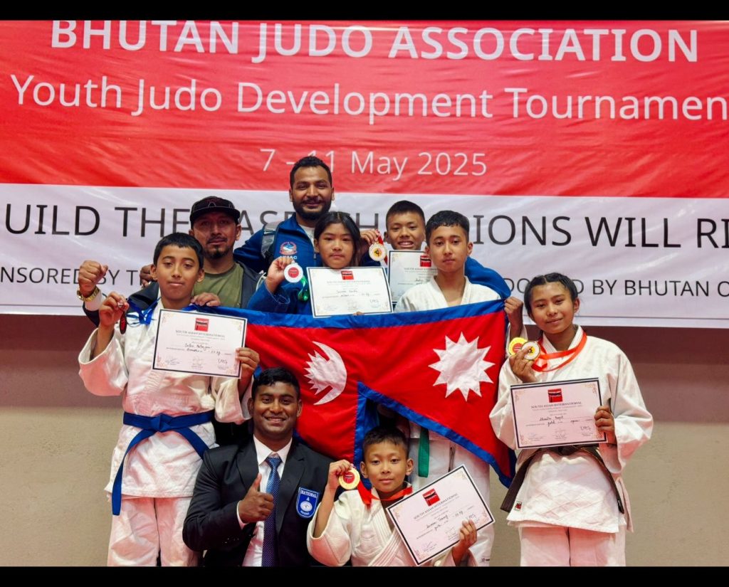 दक्षिण एसियाली जुडो डेम्भलोप्मेन्ट च्याम्पियनसिपमा नेपाल प्रथम