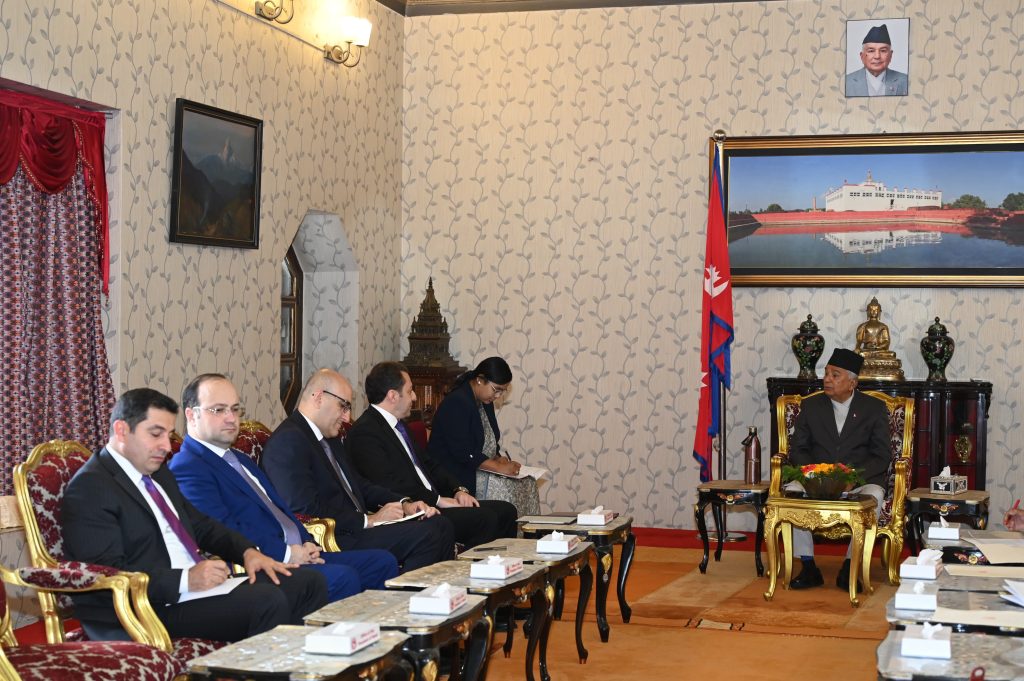 राष्ट्रपति पौडेल र अजरबैजानका उपविदेशमन्त्रीबीच भेटवार्ता