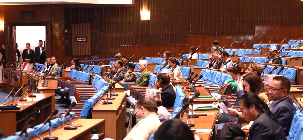 प्रतिनिधिसभा बैठककाे आकस्मिक समयमा रासायनिक मल अभाव हुन नदिन माग