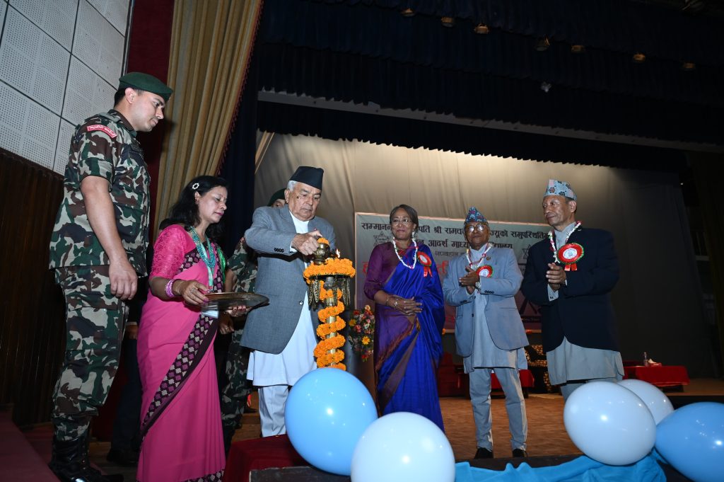 नेपालीको विकासको चाहना पूरा गर्ने शिक्षा आवश्यकः राष्ट्रपति पौडेल