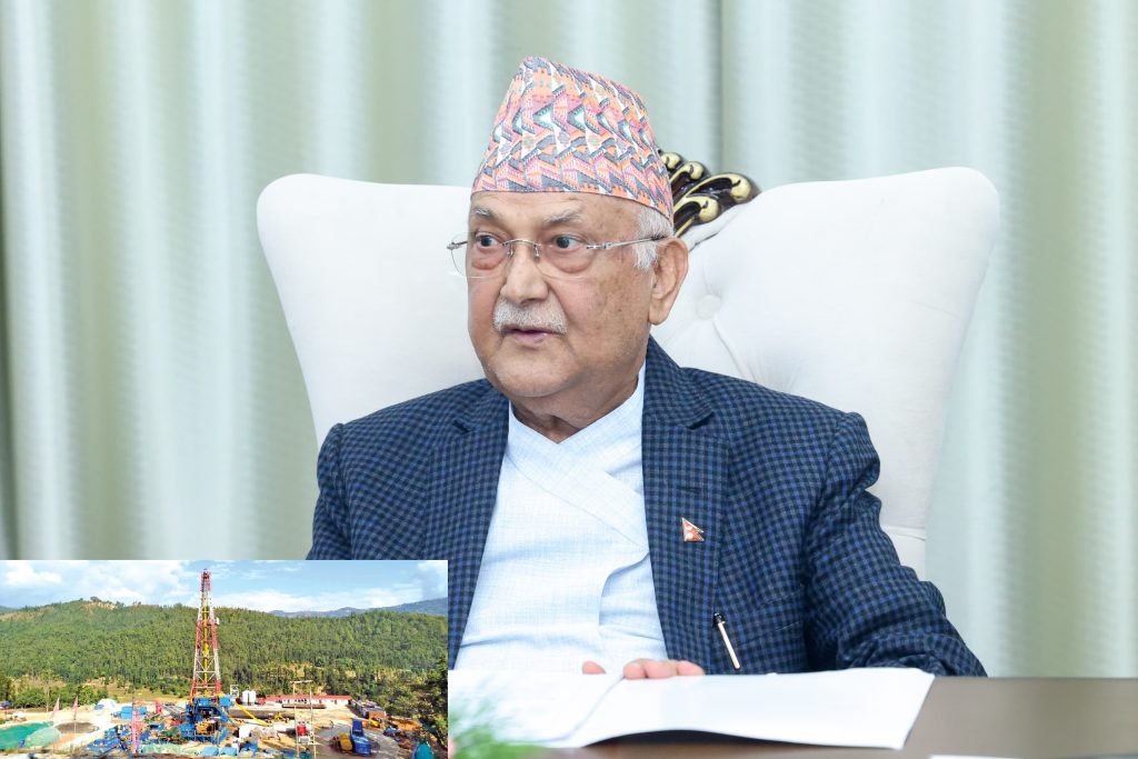आलोचनालाई चिर्दै दैलेखमा ग्यास उत्खनन सफल, प्रधानमन्त्री ओलीले सम्झिए पुराना दिन