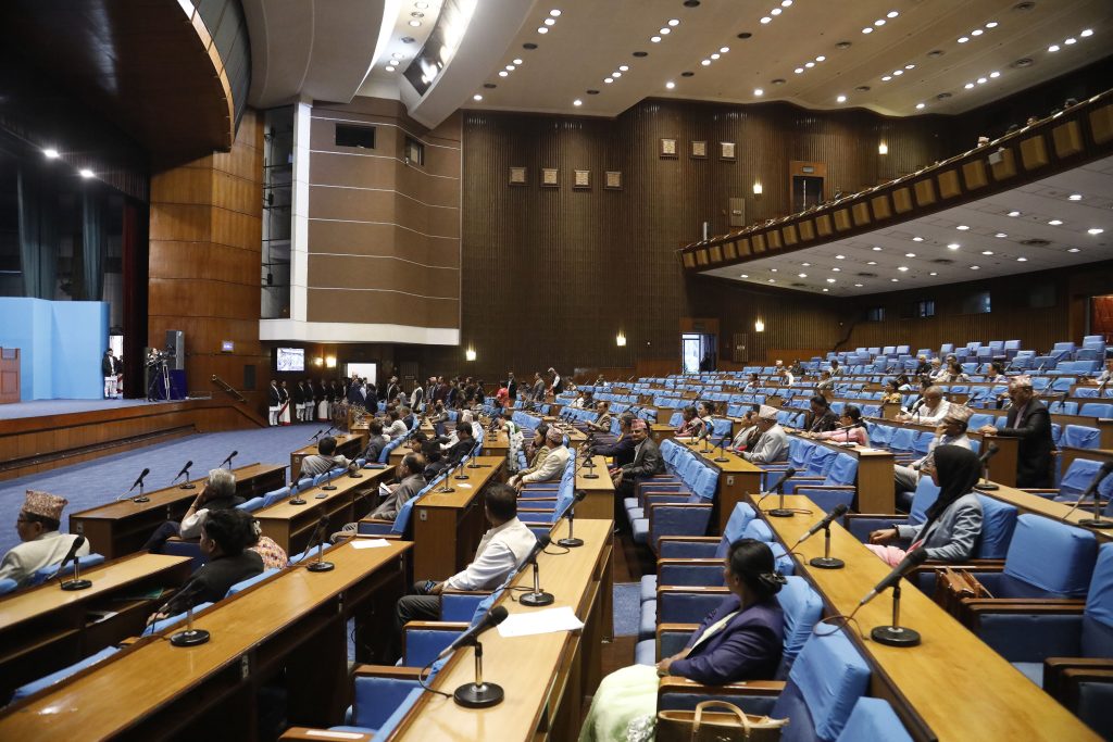 राप्रपा र रास्वपाद्वारा प्रतिनिधिसभा बैठक बहिस्कार, बजेटका सिद्धान्त र प्राथमिकतामाथि छलफल प्रारम्भ