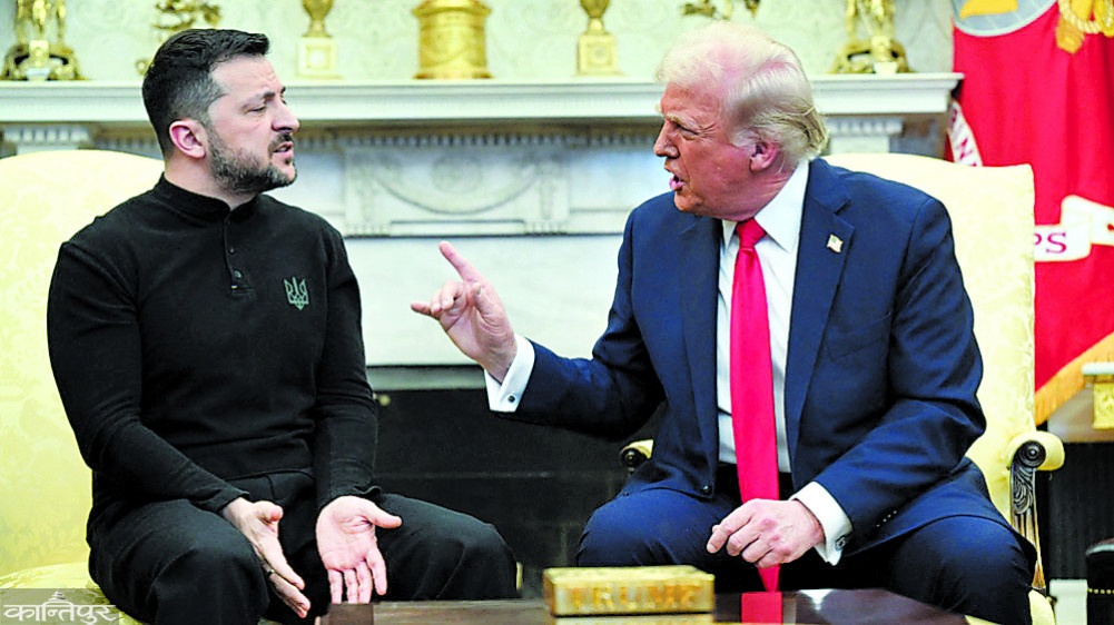 जेलेन्स्की र ट्रम्पबीच भेटवार्ता: हवाई प्रतिरक्षा र ड्रोन सह-उत्पादनमा छलफल