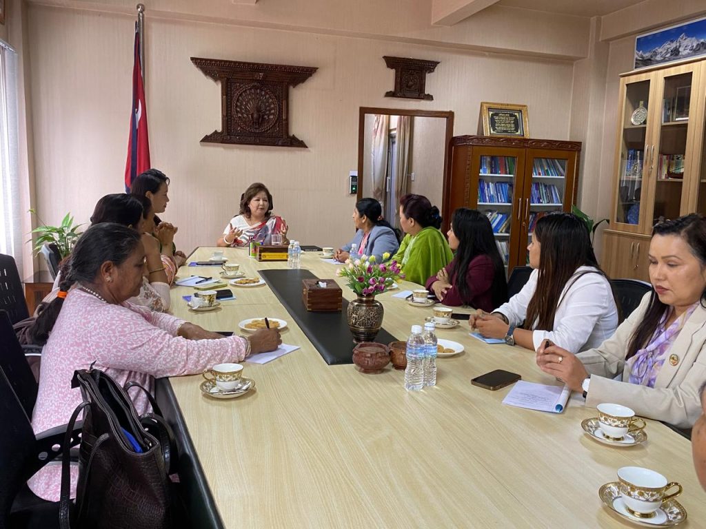 महिला सांसद समन्वय समिति गठनका लागि परराष्ट्रमन्त्री समक्ष आग्रह