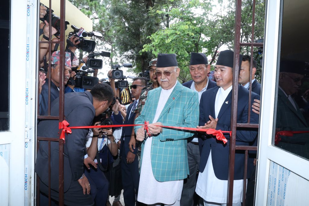 प्रधानमन्त्रीद्वारा नेशनल हाइ पर्फमेन्स सेन्टरको उद्घाटन