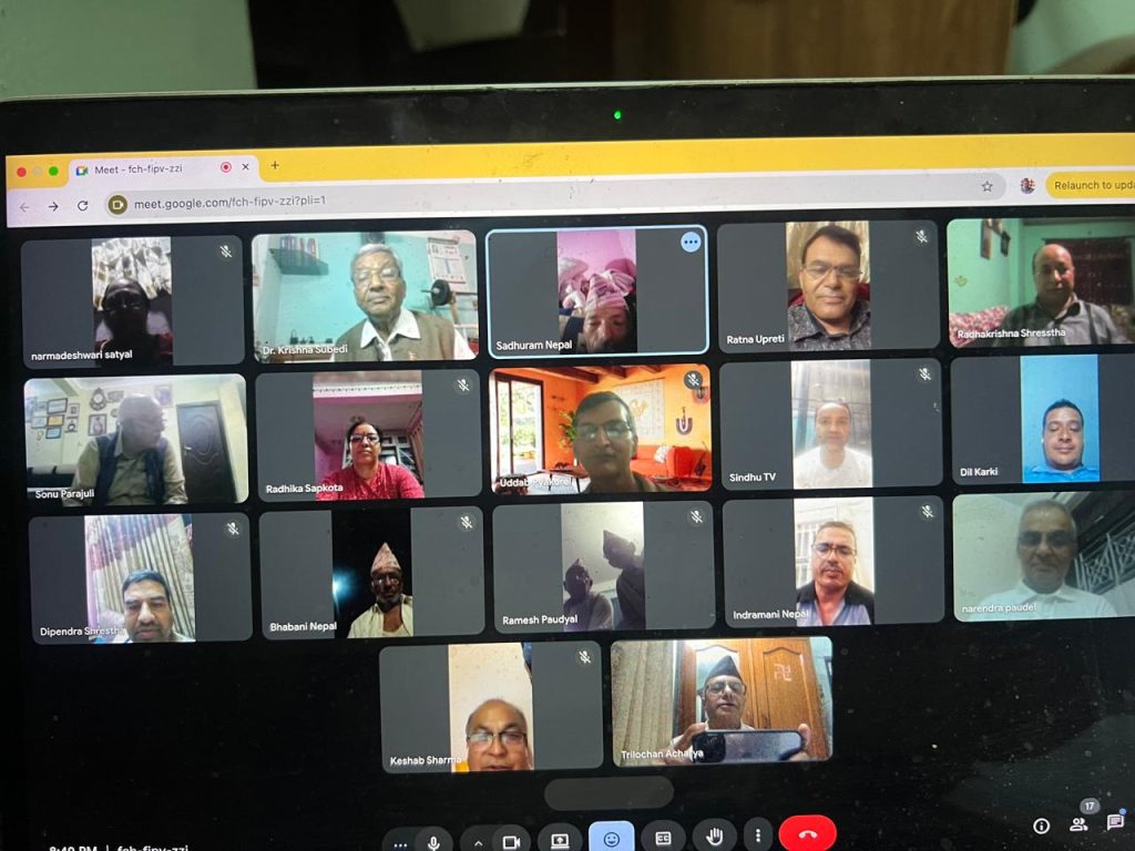 सिन्धु साहित्य सङ्गमको छैठौँ भर्चुअल सिर्जना वाचन सम्पन्न