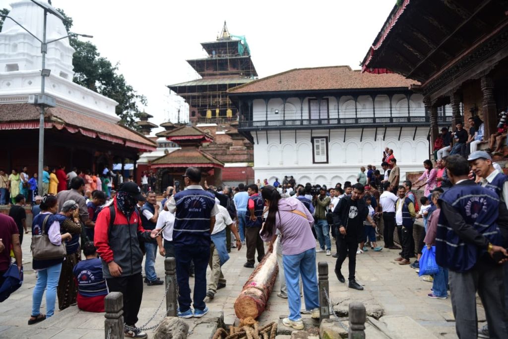 काठमाडाैंकै सबैभन्दा ठूलाे जात्रा इन्द्रजात्राको याेसिं: नगर प्रवेश