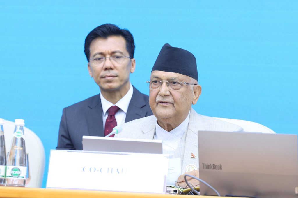 भूपरिवेष्टित राष्ट्रहरूको सम्मेलनमा प्रधानमन्त्री ओलीद्वारा व्यापारसम्बन्धी सत्रको सहअध्यक्षता