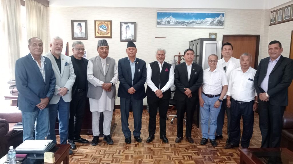 खेलकुद मन्त्री र एनओसी तदर्थ समितिबिच छलफल