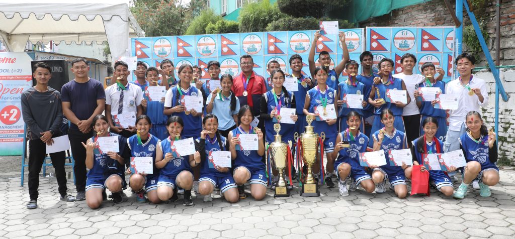 एन्जल लर्ड र बागमतीलाई टाइमलाइन बास्केटबल उपाधि