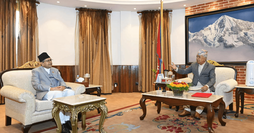 राष्ट्रपति पौडेल र सभामुख घिमिरेबीच भेटवार्ता