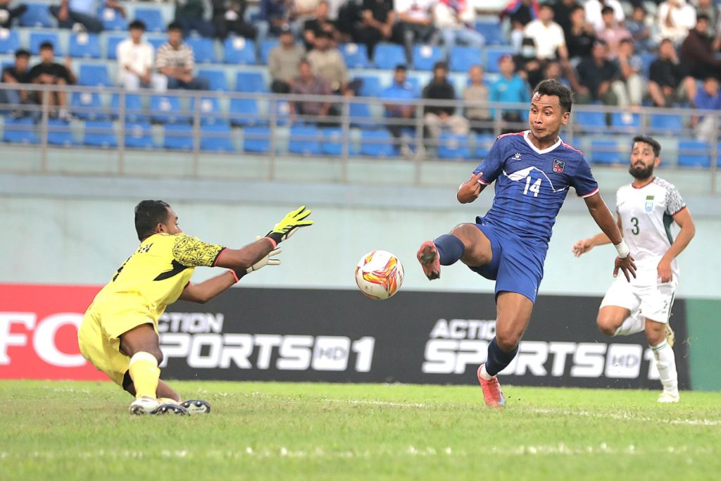 नेपाल र बङगलादेशबिचको खेल बराबर