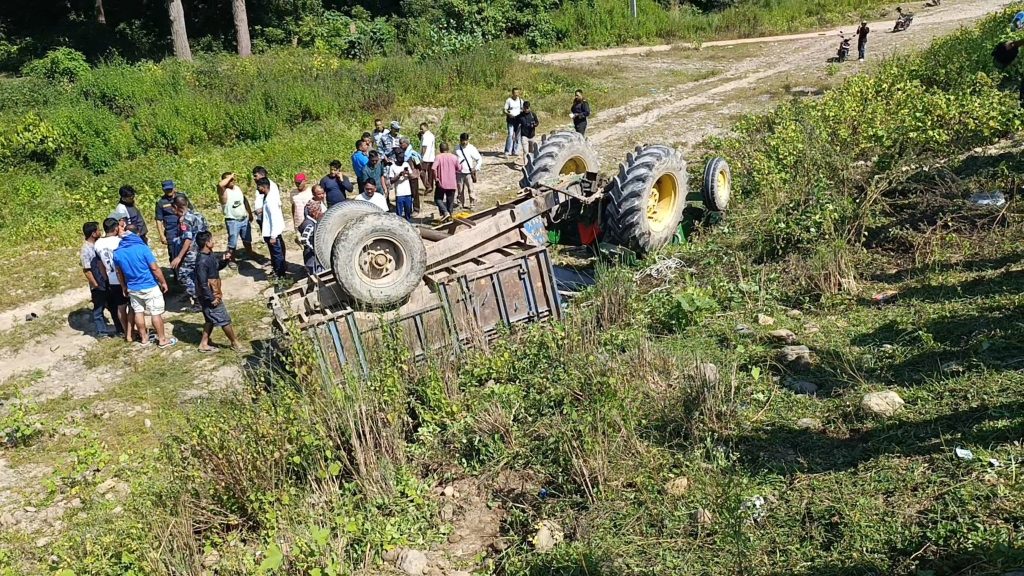 कैलाली ट्याक्टर दुर्घटनाका घाइतेको सनाखत