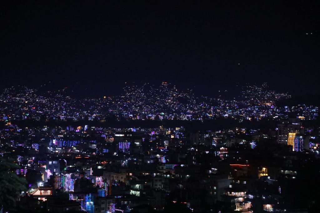 झिलिमिली काठमाडौँ उपत्यका, यस्ताे देखियाे विभिन्न शहर