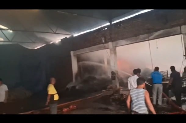 दुहबीको जुट मिलमा आगलागी