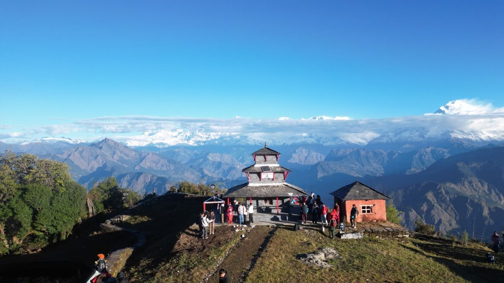 म्याग्दीकाे तिनचुलेमा पूर्वाधार निर्माणसंगै धार्मिक पर्यटकीयस्थल बन्दै
