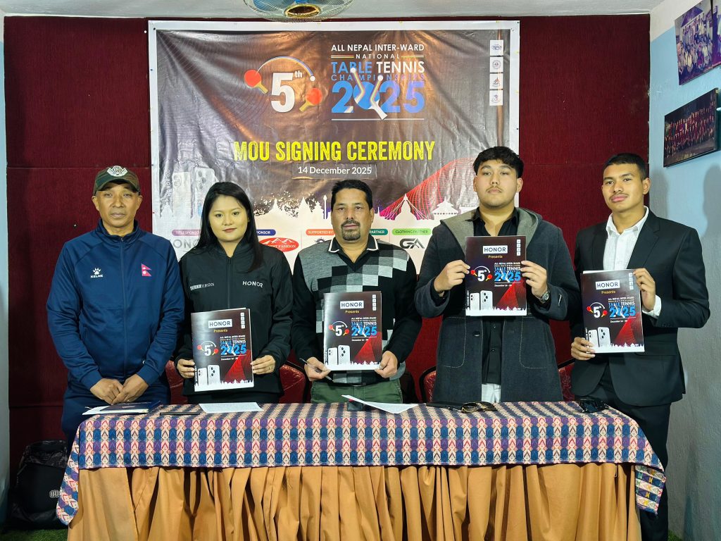अन्तर वडा राष्ट्रिय टेबलटेनिस मंगलबारदेखि