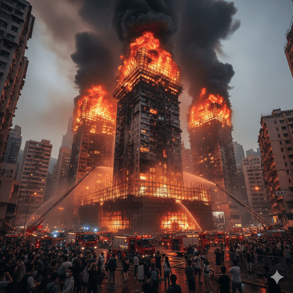 हङकङ आगलागीमा मृत्यु भएकाकाे सङ्ख्या १६० पुग्यो