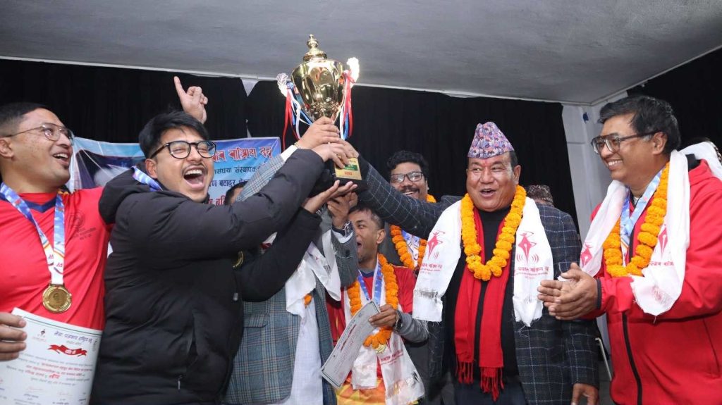सत्यनारायणबहादुर श्रेष्ठ स्मृति मिडिया कप फुटसलमा कलाकार समिति च्याम्पियन