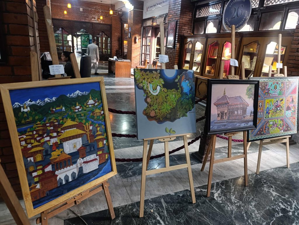 दश देशका कलाकारका चित्रकला प्रदर्शन