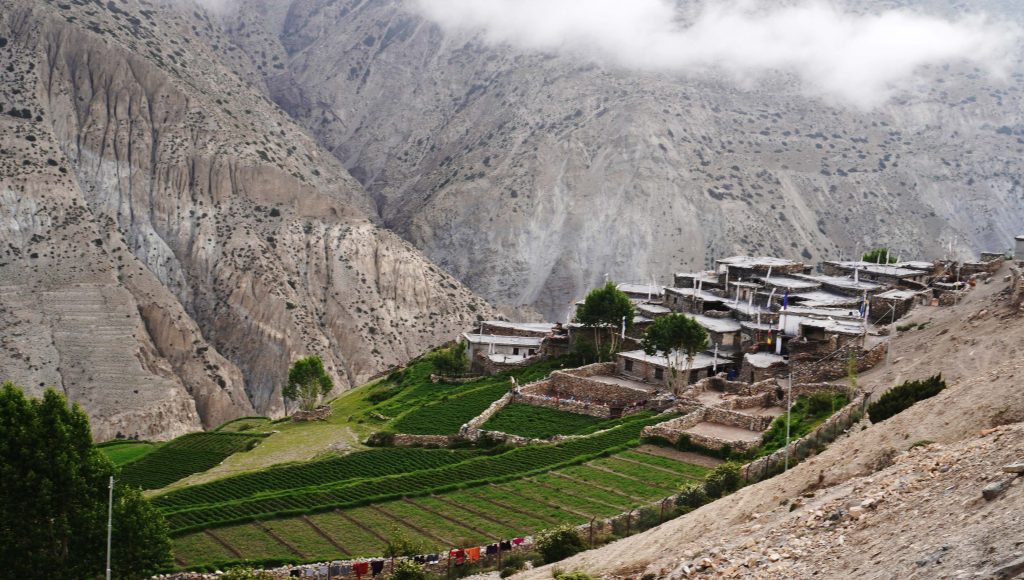 मुस्ताङको कान्छो गाउँ साङ्ता: विकास र कठिनाइको दोसाँधमा, हिउँदमा अस्थायी स्थानान्तरणको परम्परा