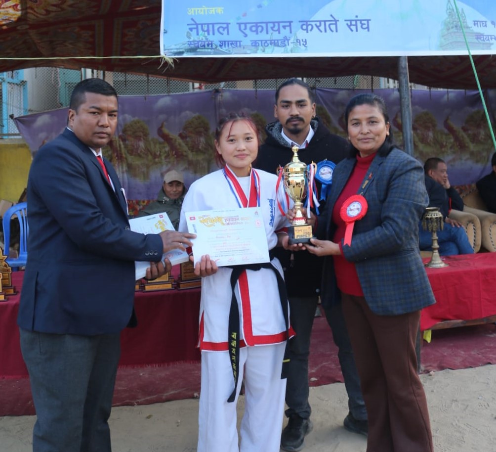 प्रथम स्वयम्भू एकायन कराते प्रतियोगिता २०८२ सम्पन्न