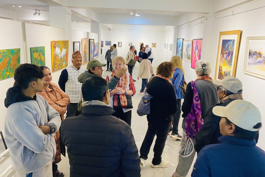 नेपाली कलालाई विश्वमाझ चिनाउन पोखरामा ‘आर्ट इन हिमालय’ प्रदर्शनी सुरु