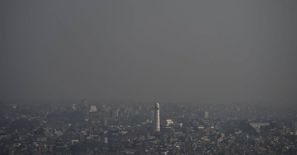 काठमाडौँको वायु प्रदूषण उच्च विन्दुमा, विश्वकै तेस्रो प्रदूषित सहर