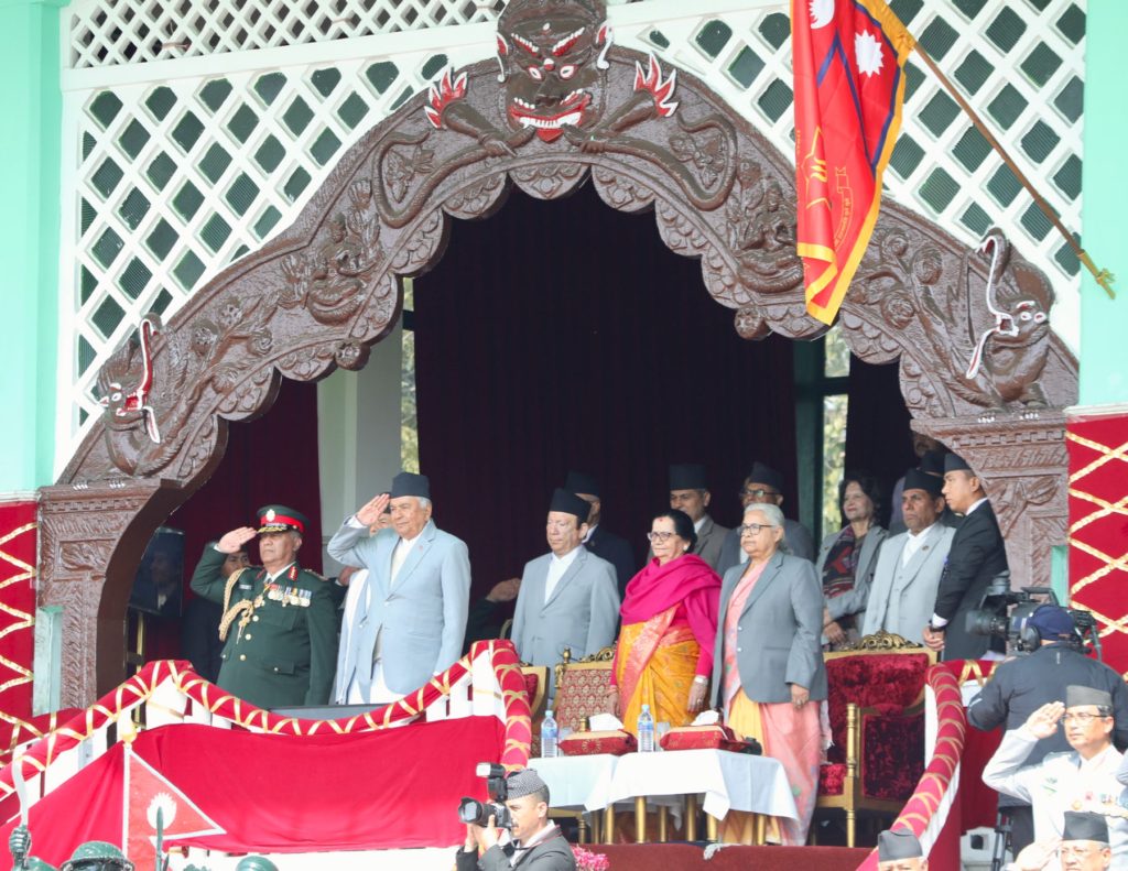 २६३औँ सेना दिवस: राष्ट्रपति पौडेलद्वारा टुँडिखेलमा महाशिवरात्रि बढाइँ अवलोकन, ‘सिपाही–२०८२’ विमोचन