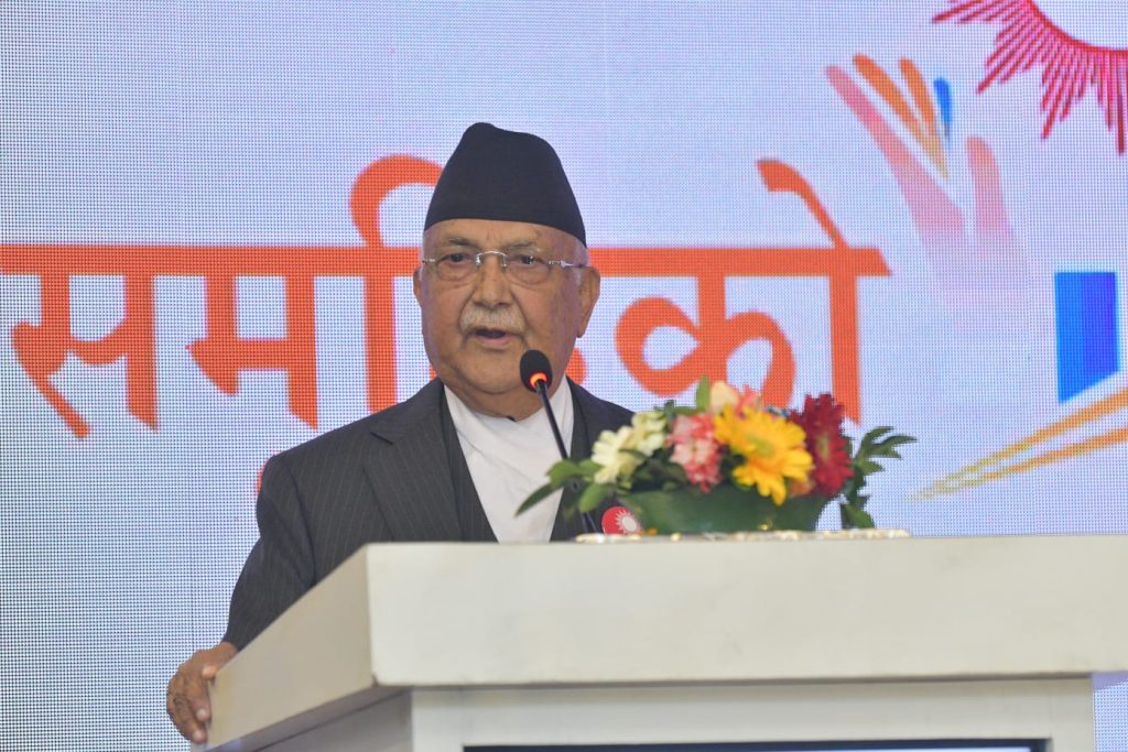 हार्ने निश्चित भएपछि रास्वपाले चुनाव भाँड्न खोज्दैछ : एमाले अध्यक्ष ओली, भन्छन्– ‘वातावरण शान्तिपूर्ण छैन’