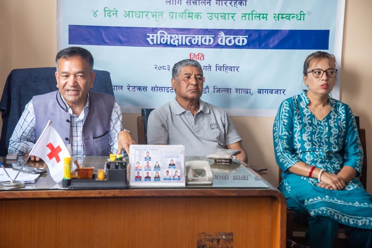 काठमाडौँ महानगरद्वारा सञ्चालित प्राथमिक उपचार तालिममा महिला र ज्येष्ठ नागरिकको उत्साहजनक सहभागिता