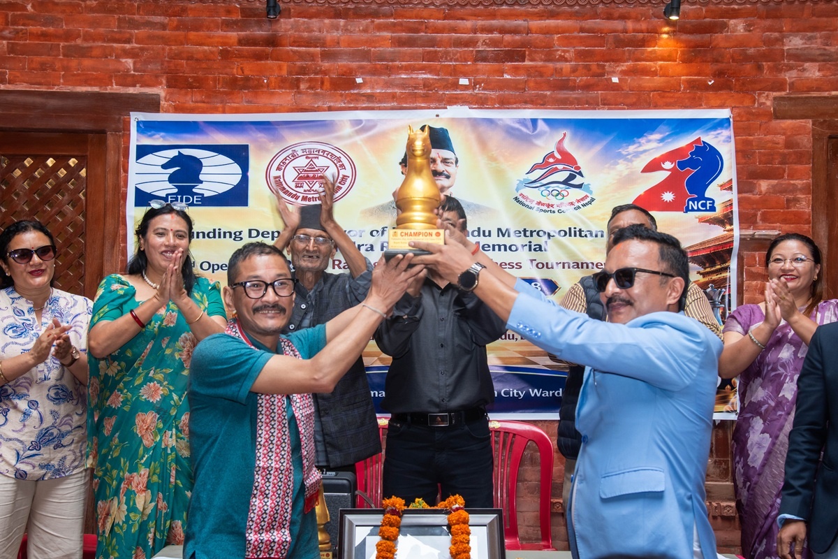 नविन्द्रराज जोशी स्मृति फिडे वुद्धिचाल प्रतियोगिता सम्पन्न: राजेन्द्र बज्राचार्यले जिते उपाधि