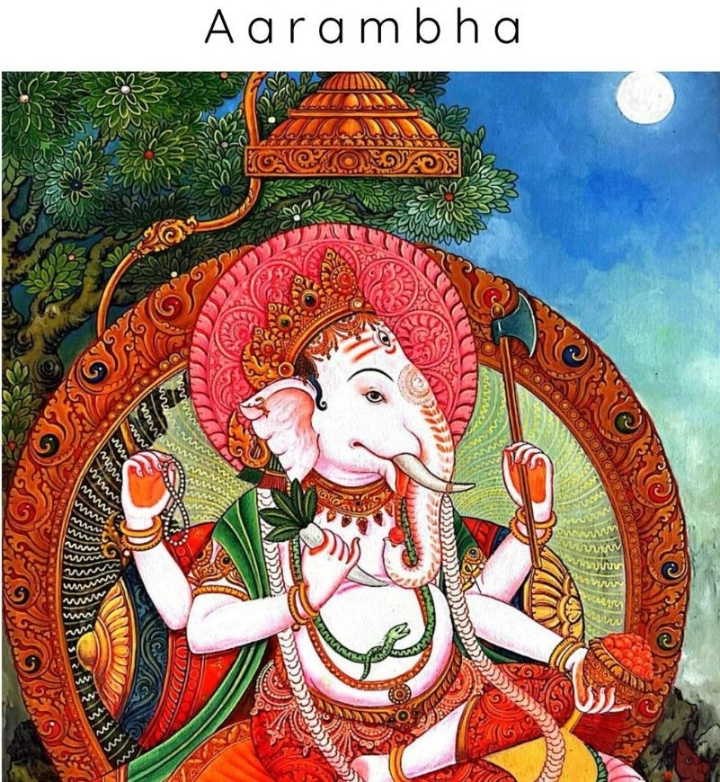 युवा पुस्तालाई परम्परासँग जोड्दै ‘आरम्भ’ : विद्यार्थीले कोरेका पौभा कला प्रदर्शनीमा