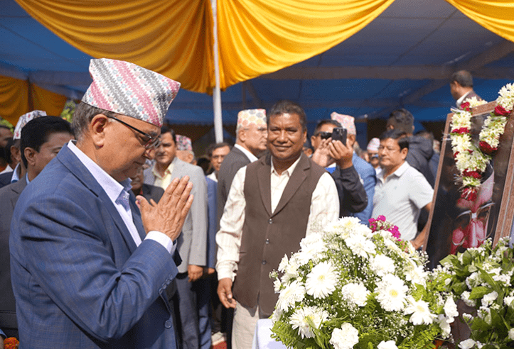 बल्खुमा ३३औँ मदन–आश्रित स्मृति सभा: शीर्ष नेताद्वारा श्रद्धाञ्जली अर्पण