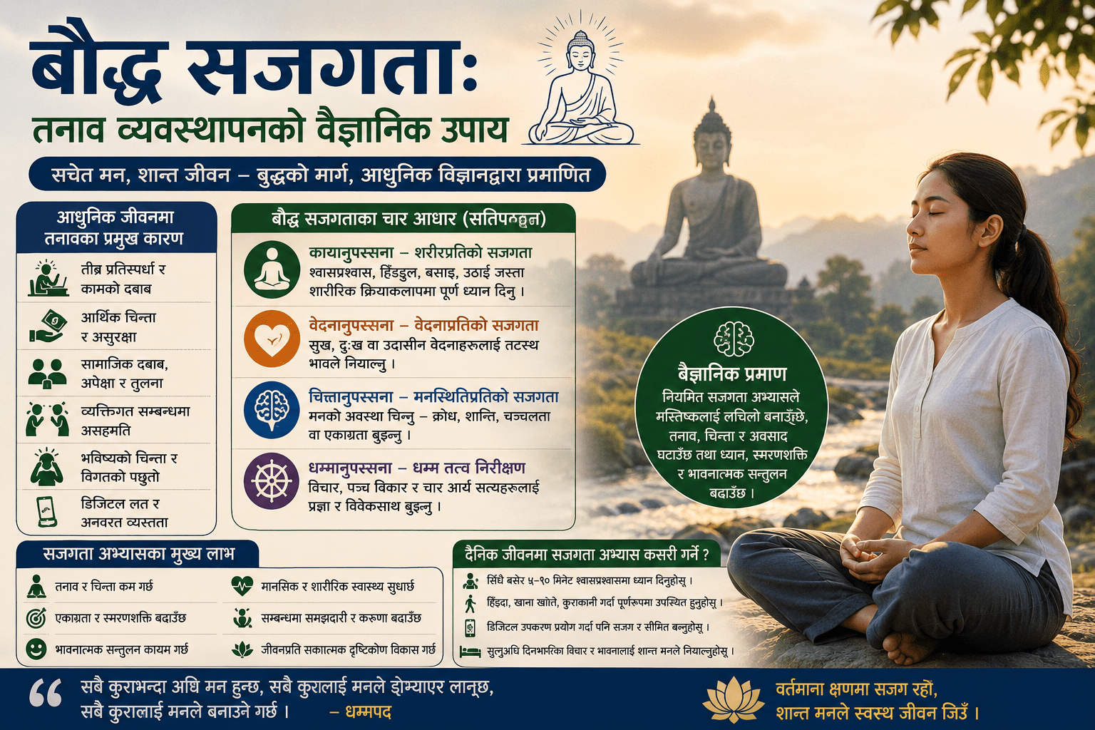 बौद्ध सजगताः तनाव व्यवस्थापनको वैज्ञानिक उपाय