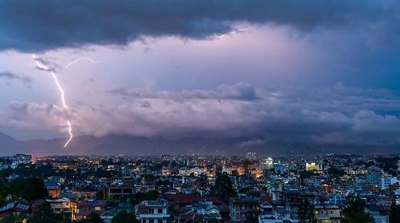 पश्चिमी वायुको प्रभाव: कोशी, मधेश, बागमती र गण्डकीमा मेघगर्जन र चट्याङसहित वर्षाको सम्भावना