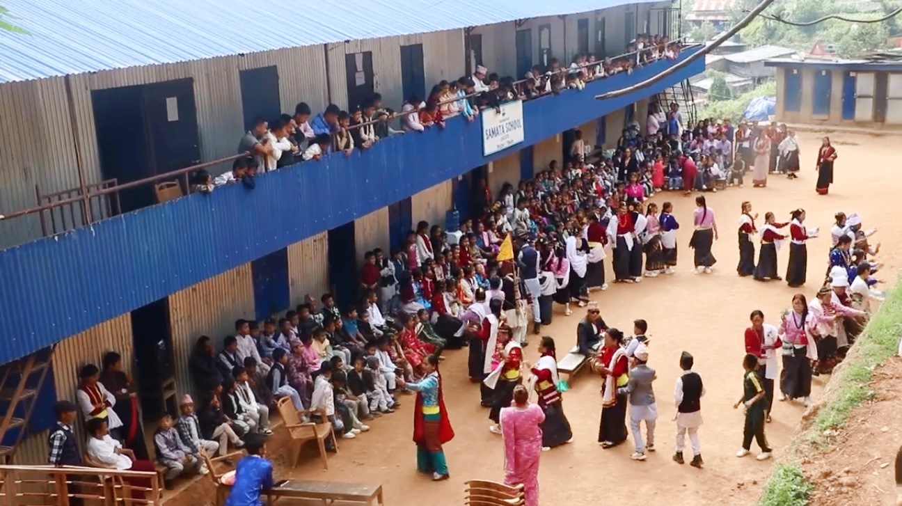 आधुनिक शिक्षासँगै विद्यार्थीलाई मौलिक संस्कृति सिकाउँदै भोजपुरको समता विद्यालय