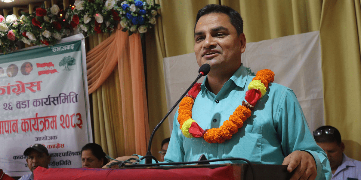 निर्धारित समयमै कांग्रेसको १५औँ महाधिवेशन हुन्छ : महामन्त्री पौडेल