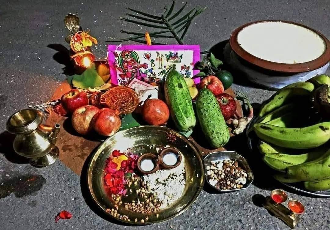 नेवार समुदायमा चथा पर्व मनाइँदै, गणेशलाई कृषि उपज चढाउने परम्परा