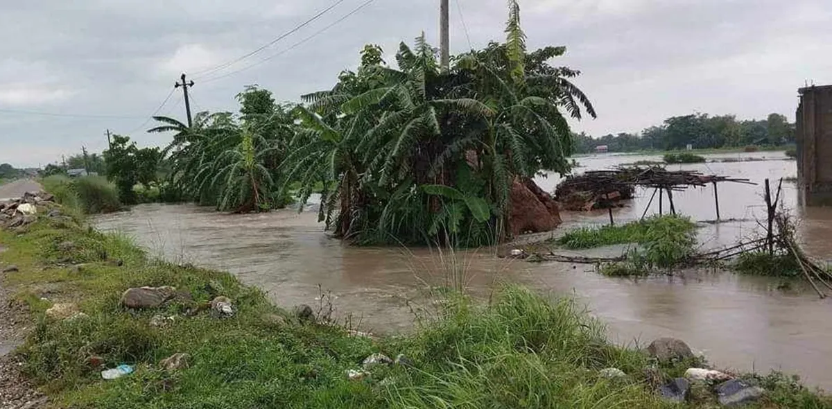 झापामा ‘ड्रोन’बाट बाढीको जोखिम निगरानी