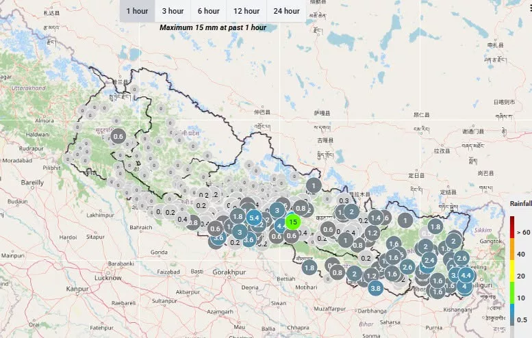 मौसम प्रणाली थप शक्तिशाली बन्दै, देशका विभिन्न क्षेत्रमा भारी वर्षा
