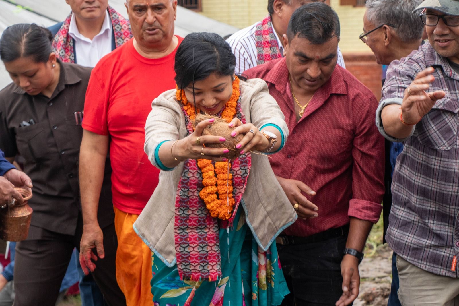 ८ करोड १५ लाख लागतमा निर्माण हुँदै नन्दीकेशर सत्तल : कार्यवाहक प्रमुख डंगोलबाट शिलान्यास