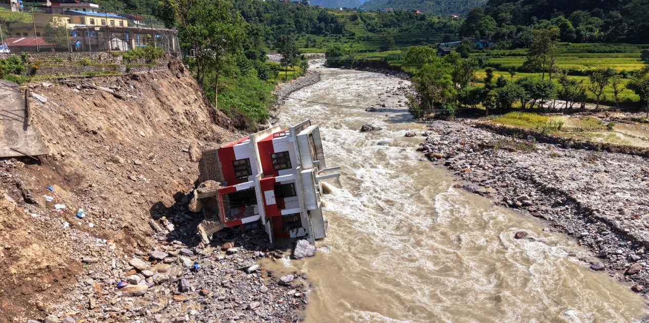 गलकोटमा बाढी, पहिरो र हुरीबाट ६३ घरमा क्षति